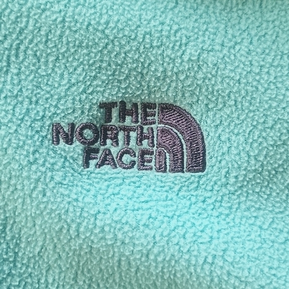North Face quarter zip, Teal, Pullover Fleece Sweatshirt.Size Med - Picture 2 of 5